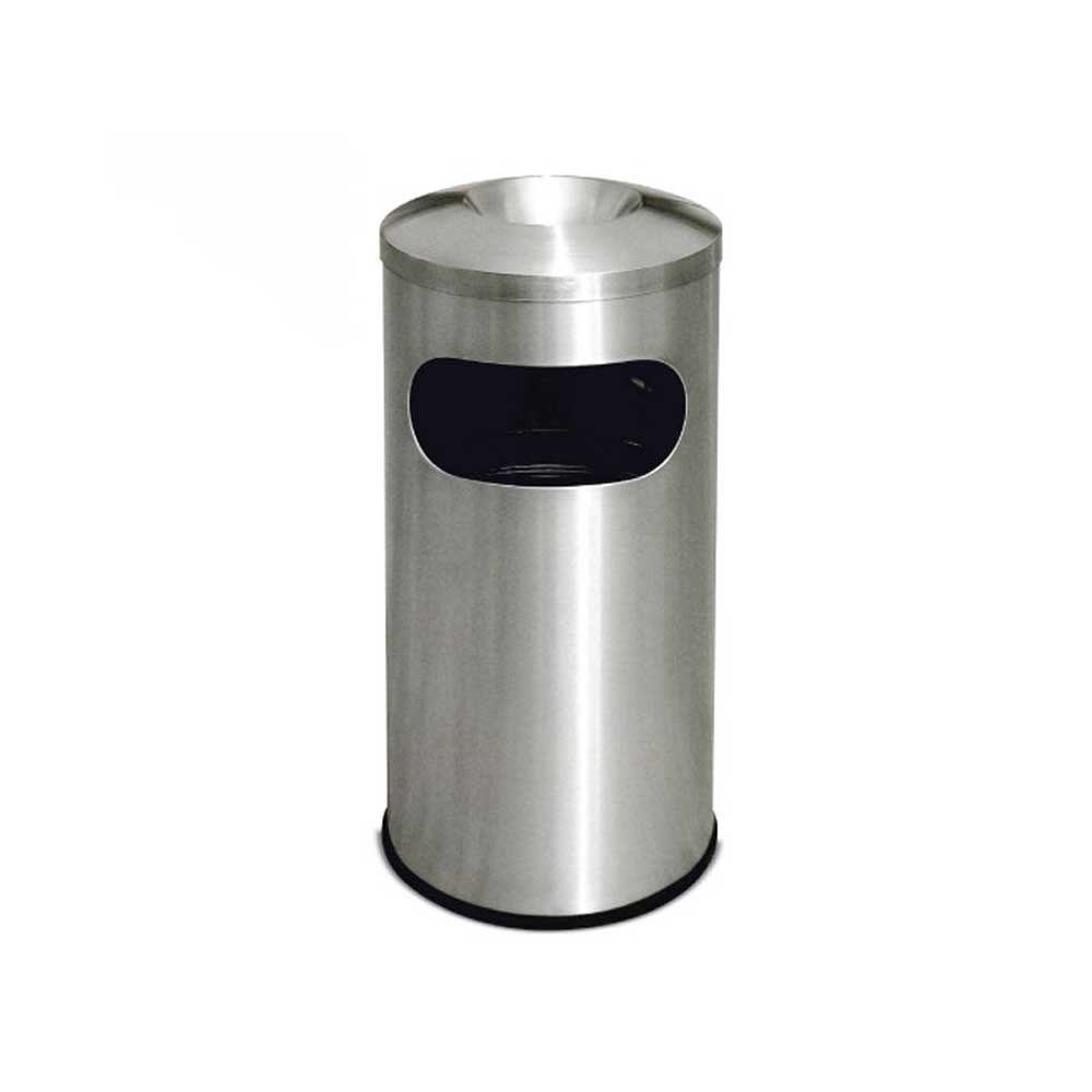 Stainless Steel Bin With Ashtray 2