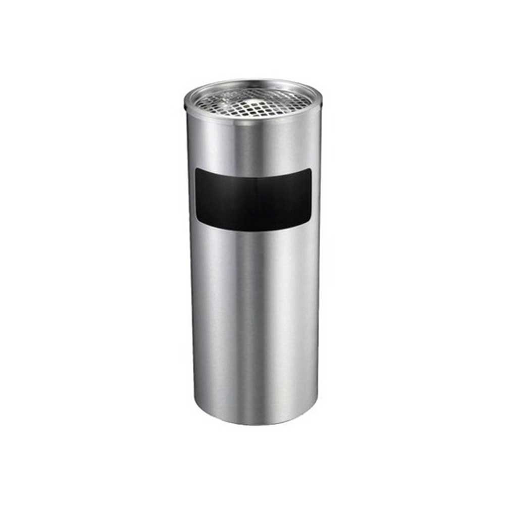 Stainless Steel Bin With Ashtray